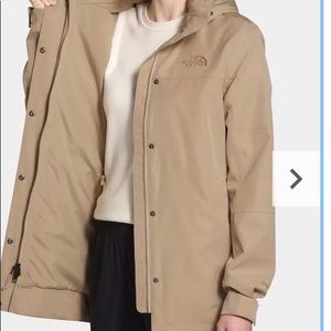 North face rain coat